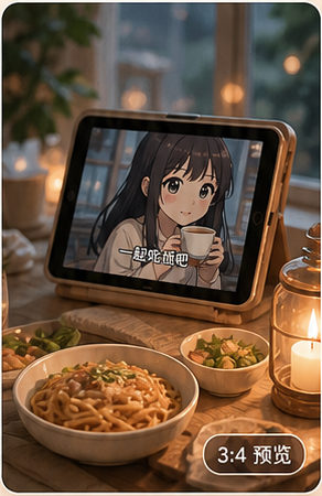 温馨漫剧场景示意